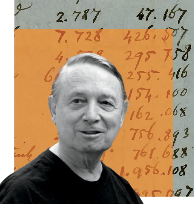 Donald Hadwin headshot with math equations behind him