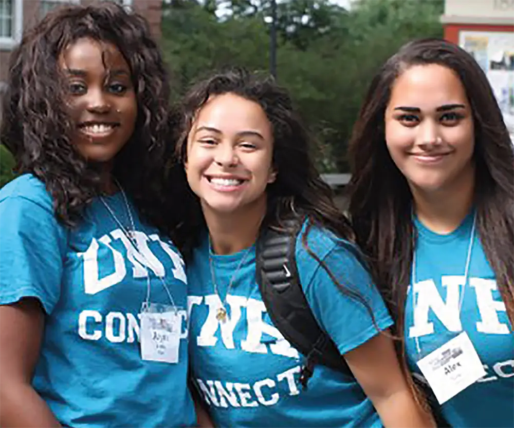 Three students in the connect program