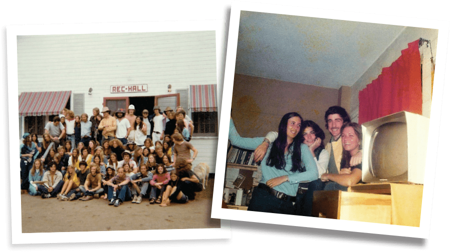 College Days: Lynne and friends at UNH polaroids