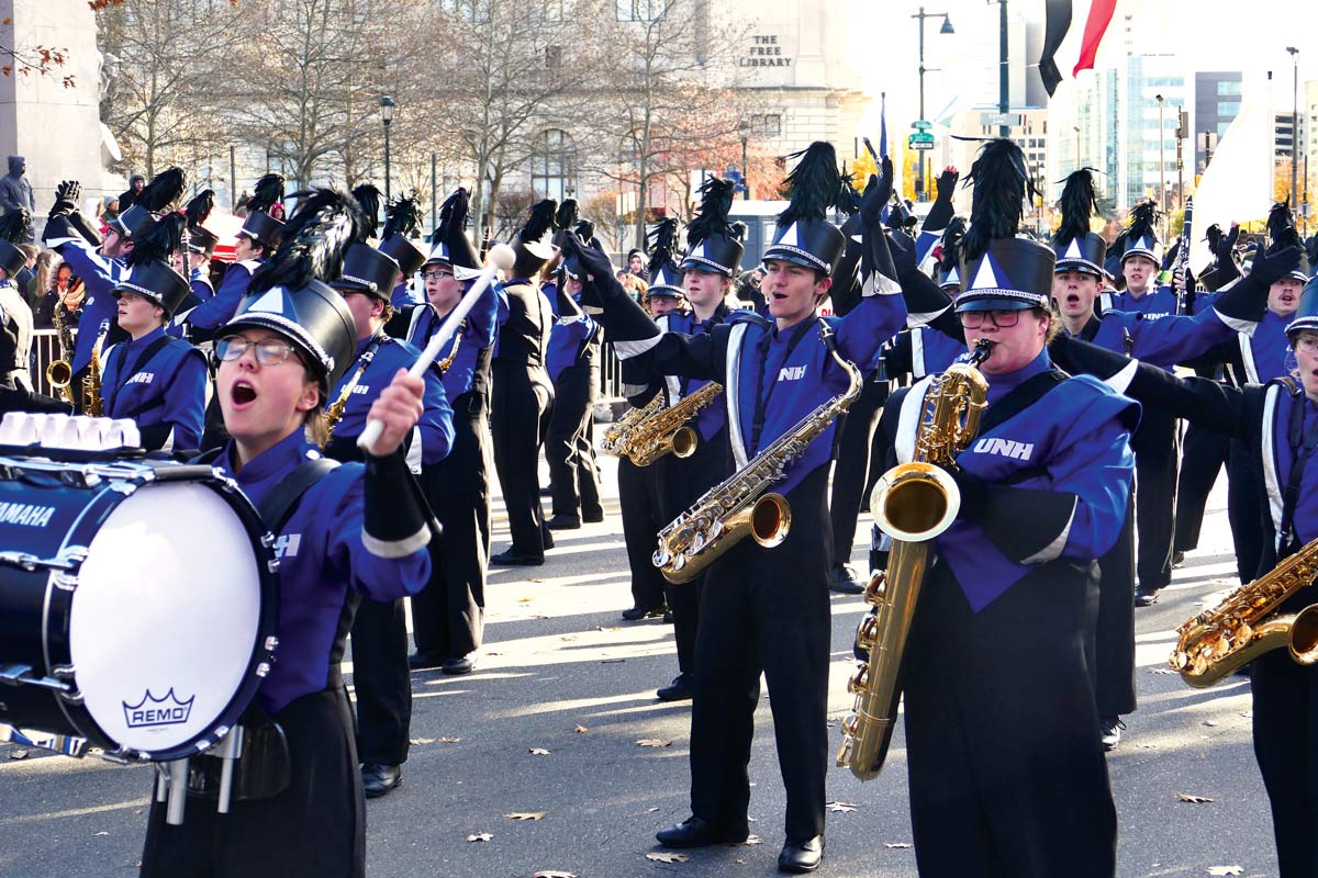 University of New Hampshire Bands in a parade