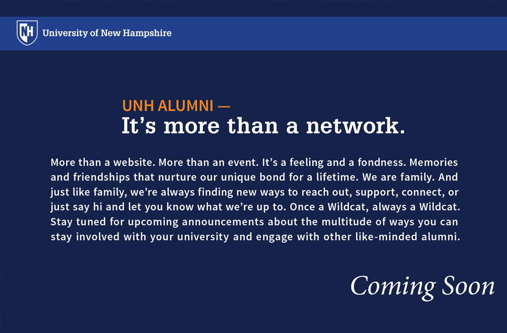 UNH New Alumni Website Advertisement