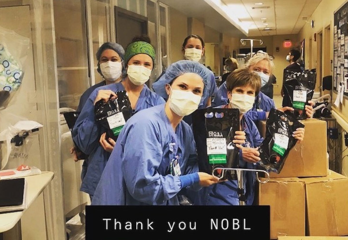 NOBL coffee delivery to Boston’s Tufts Medical Center
