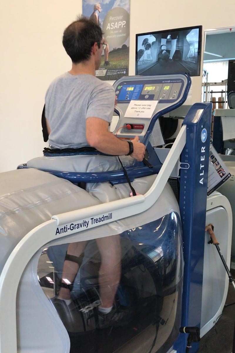 Todd Balf on anti-gravity treadmill