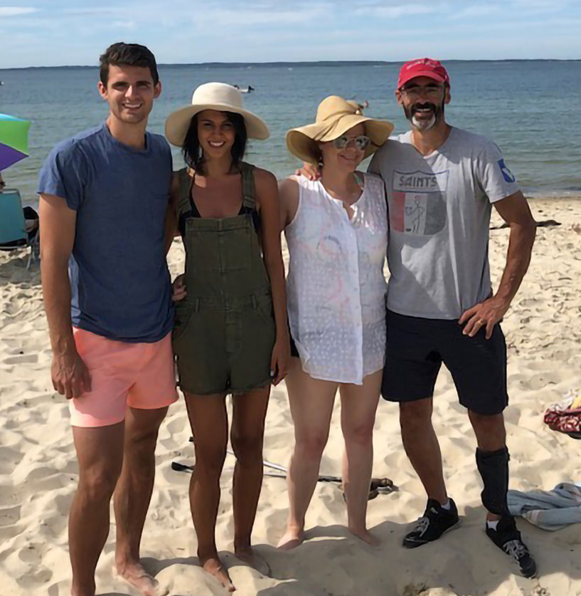 Todd Balf and Family at the beach