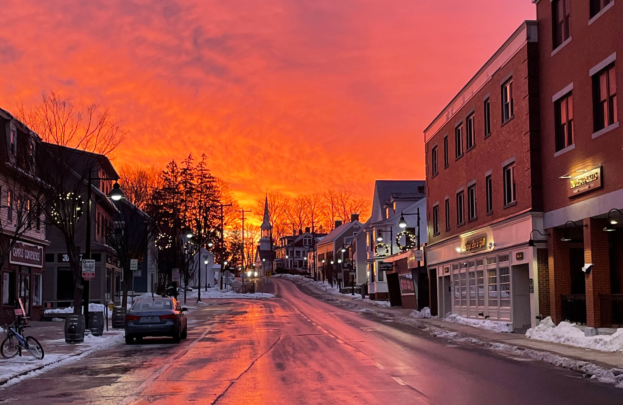 Durham’s Main Street sunrise