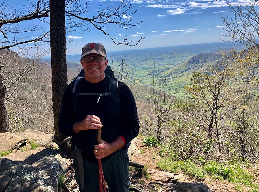 Alan Stuart on the Appalachian Trail