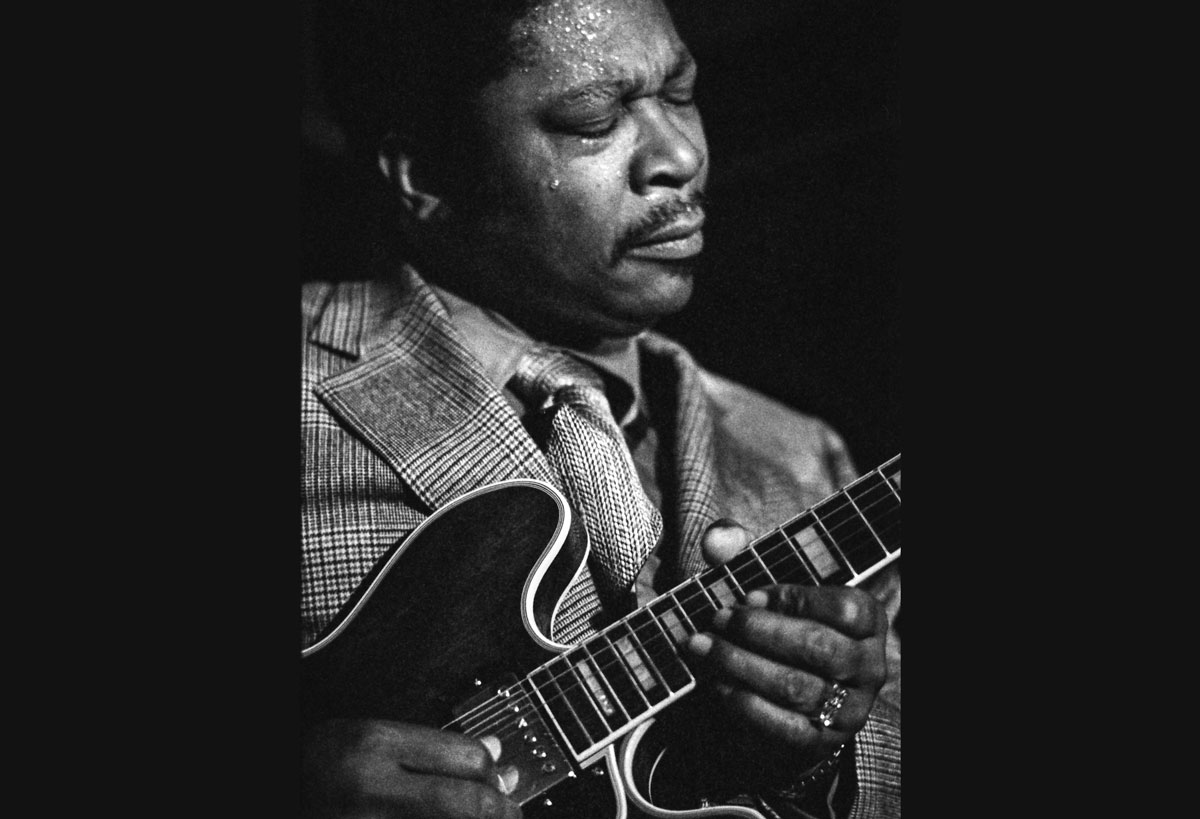 B.B. King with his guitar