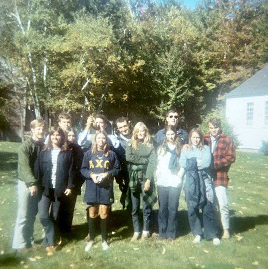 Leslie Dietrich’72, Bobbie Land ’72, Vicki Broomhall Amoroso ‘72, Janet Boothby, David Johnston, Jay Frost ’70, Bruce McLaughlin