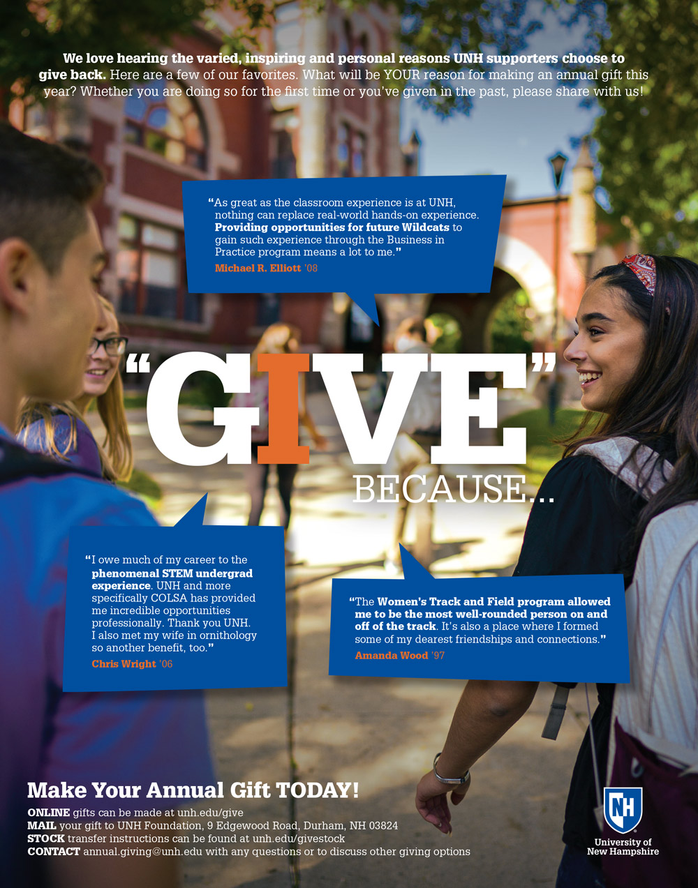 UNH: Annual Gift Advertisement