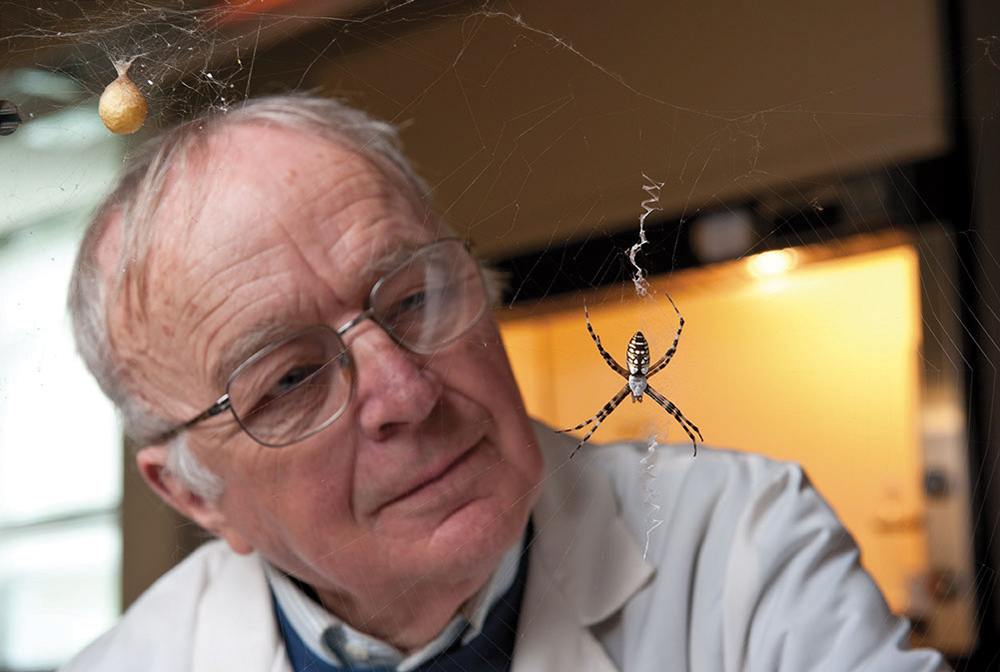 Edward Tillinghast with spider