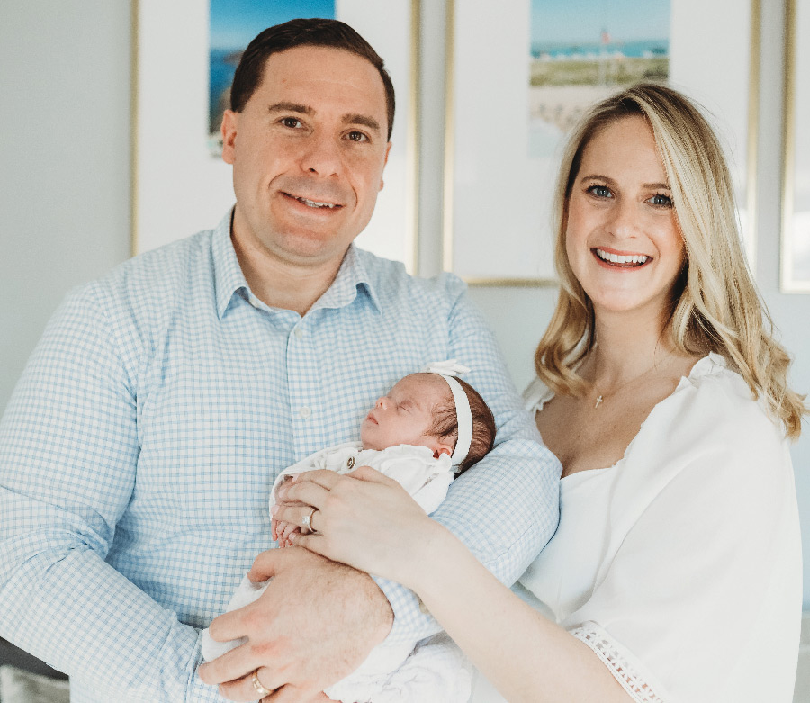 Matt Campanale ’11 and Katrina Melesciuc Campanale ’11 recently welcomed their baby girl, Vienna Grace Campanale