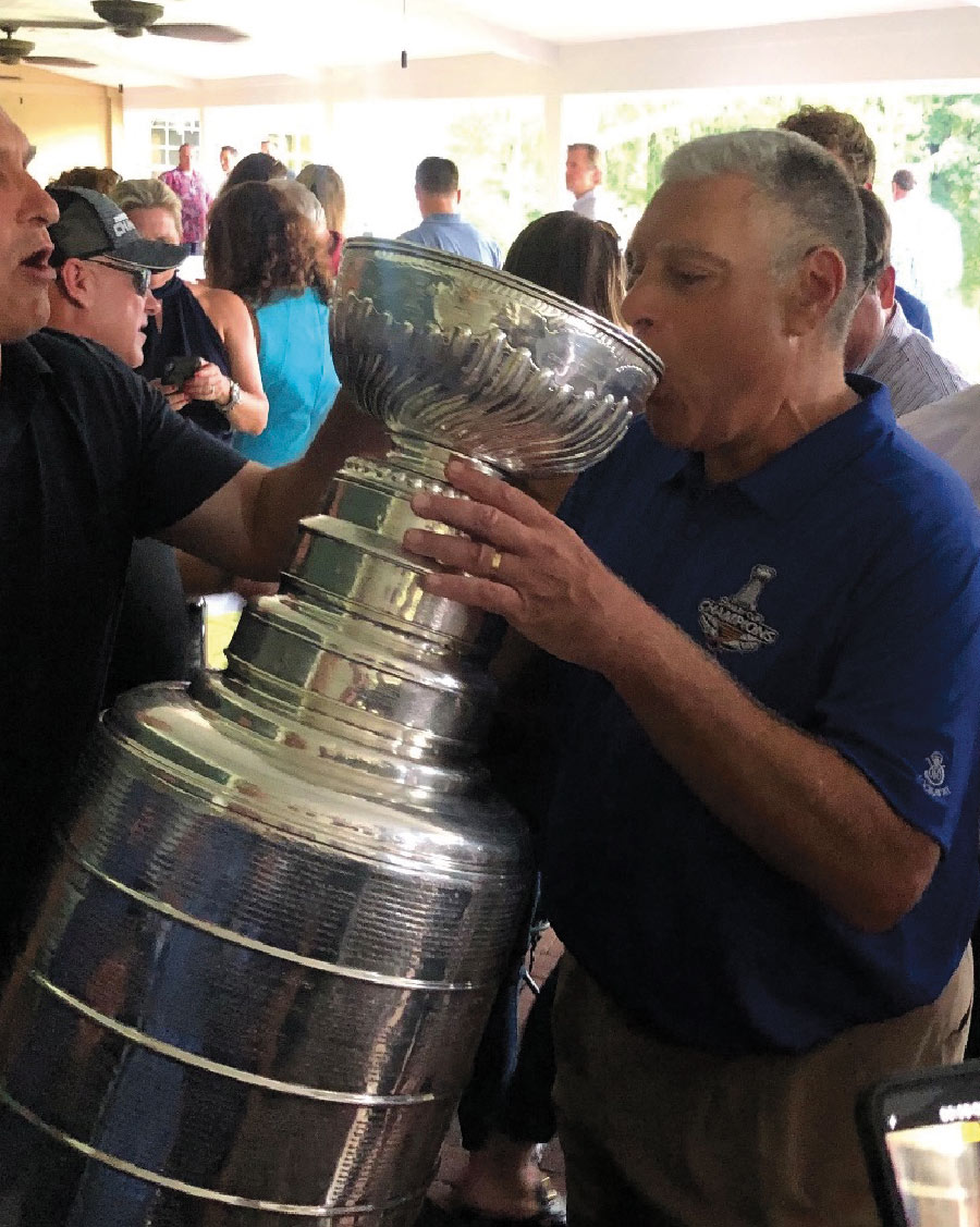 Drinking from the Stanley Cup