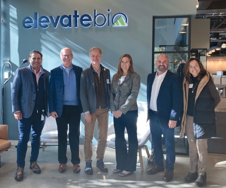 In November 2021, UNH President Jim Dean, College of Life Sciences and Agriculture Dean Anthony Davis, as well as UNH Advancement Vice President Debbie Dutton and UNH Development Managing Director Sue McDonough visited ElevateBio