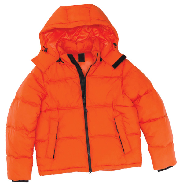 Orange winter coat