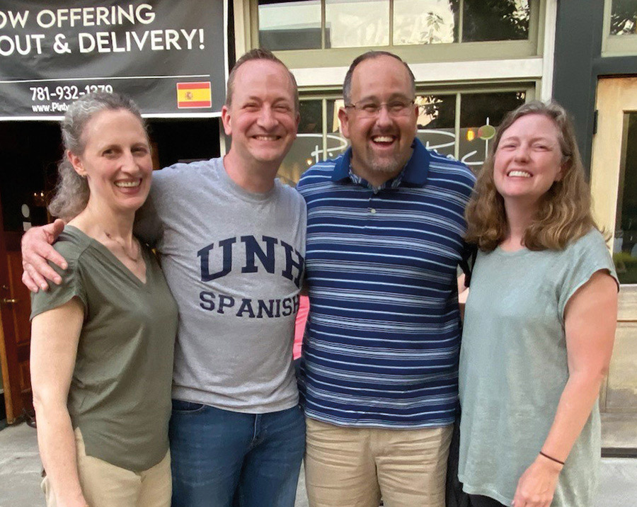 Three UNH alumni and a University of Connecticut grad reunite to remember their UNH study abroad program in Granada, Spain.