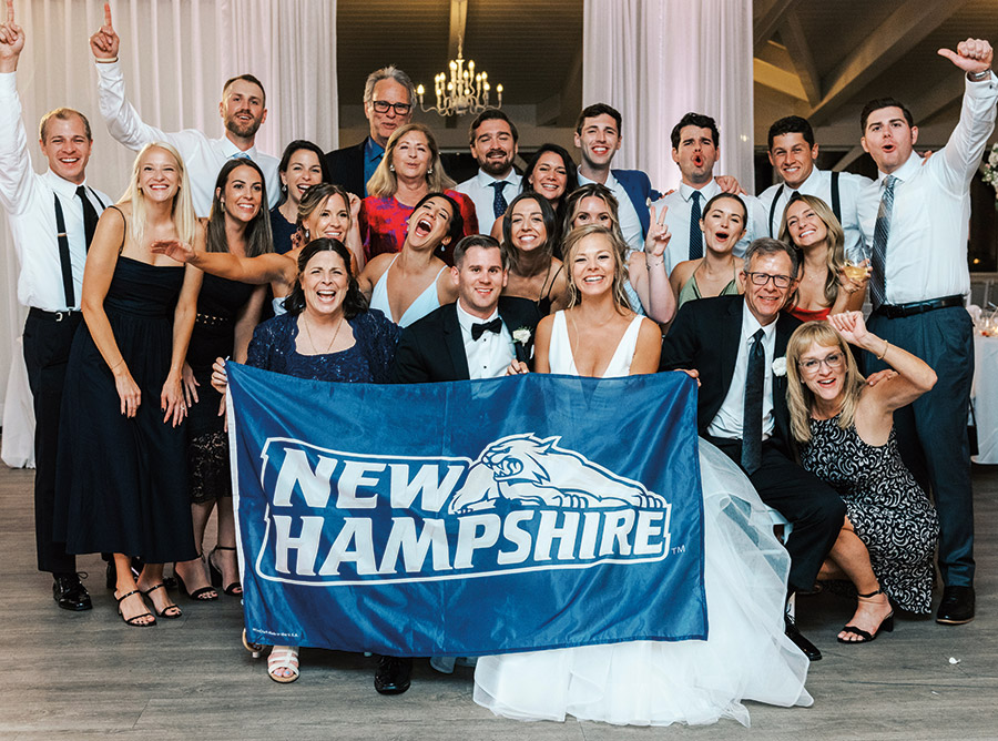 Generations of Wildcats attended the 2021 wedding of Bailey Cohen ’16 and Joseph Palazini ’16.