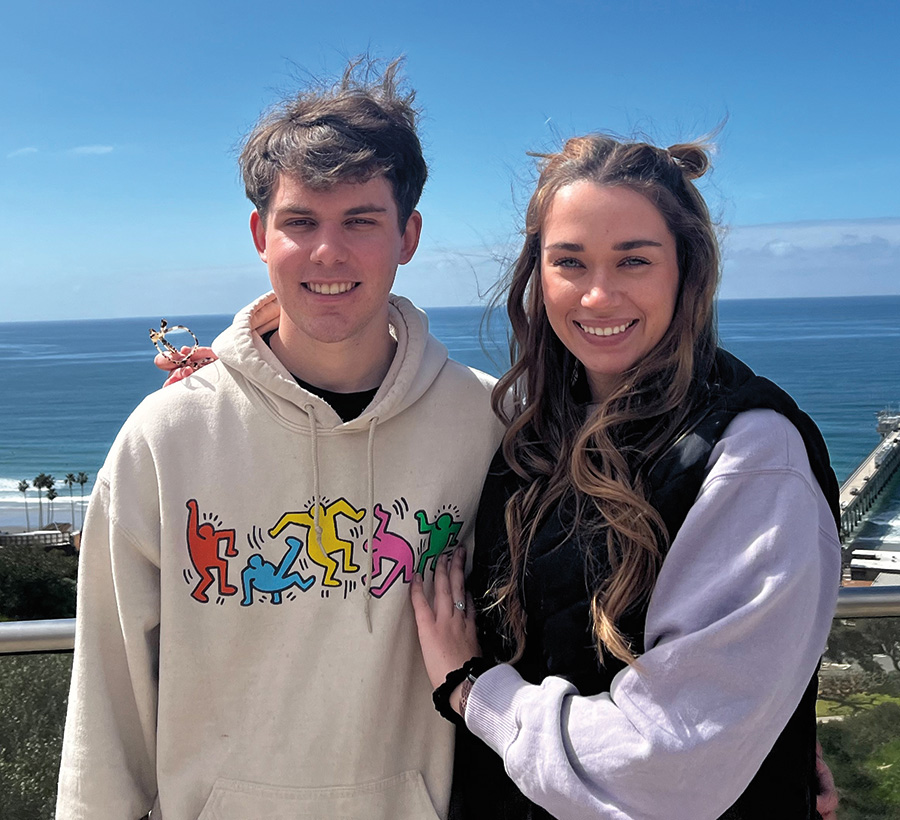 Maddie Baker and Patrick McKinnon ’22