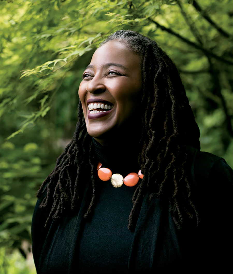 Poet Camille Dungy smiling