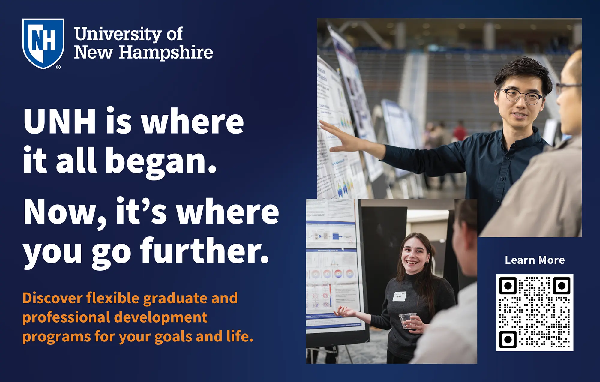 University of New Hampshire Graduate School and Professional Development Programs Advertisement