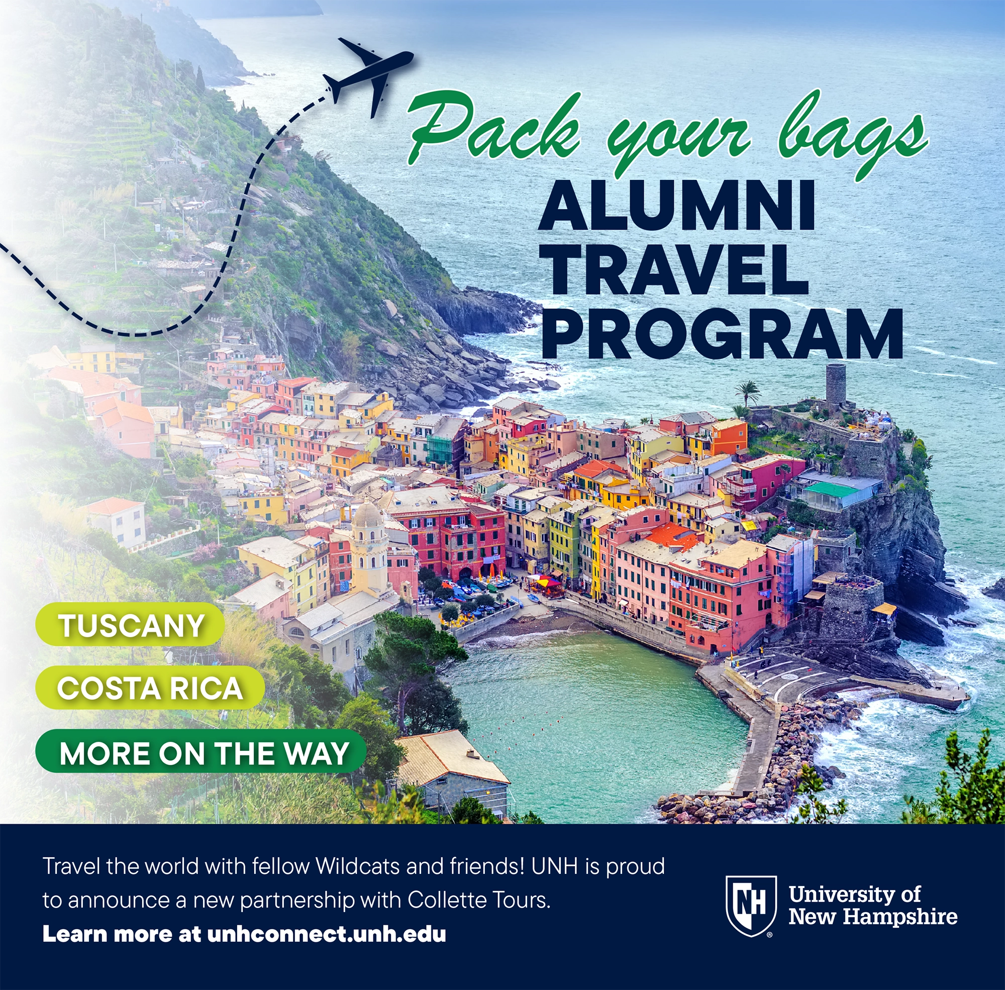 University of New Hampshire Alumni Travel Program Advertisement